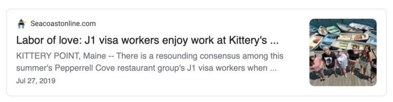 News clip from Seacoastonline.com, July 2019